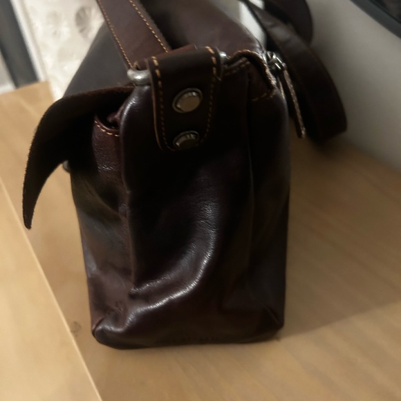 Jack George’s Voyager Olivia Crossbody Bag Brown Hand Stained Buffalo Leather - Picture 12 of 16